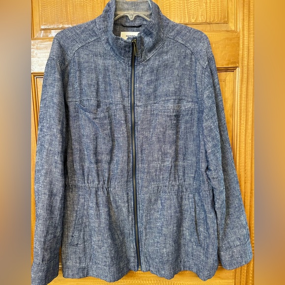 Blue Chambray Jacket Old Navy XL - Picture 1 of 6